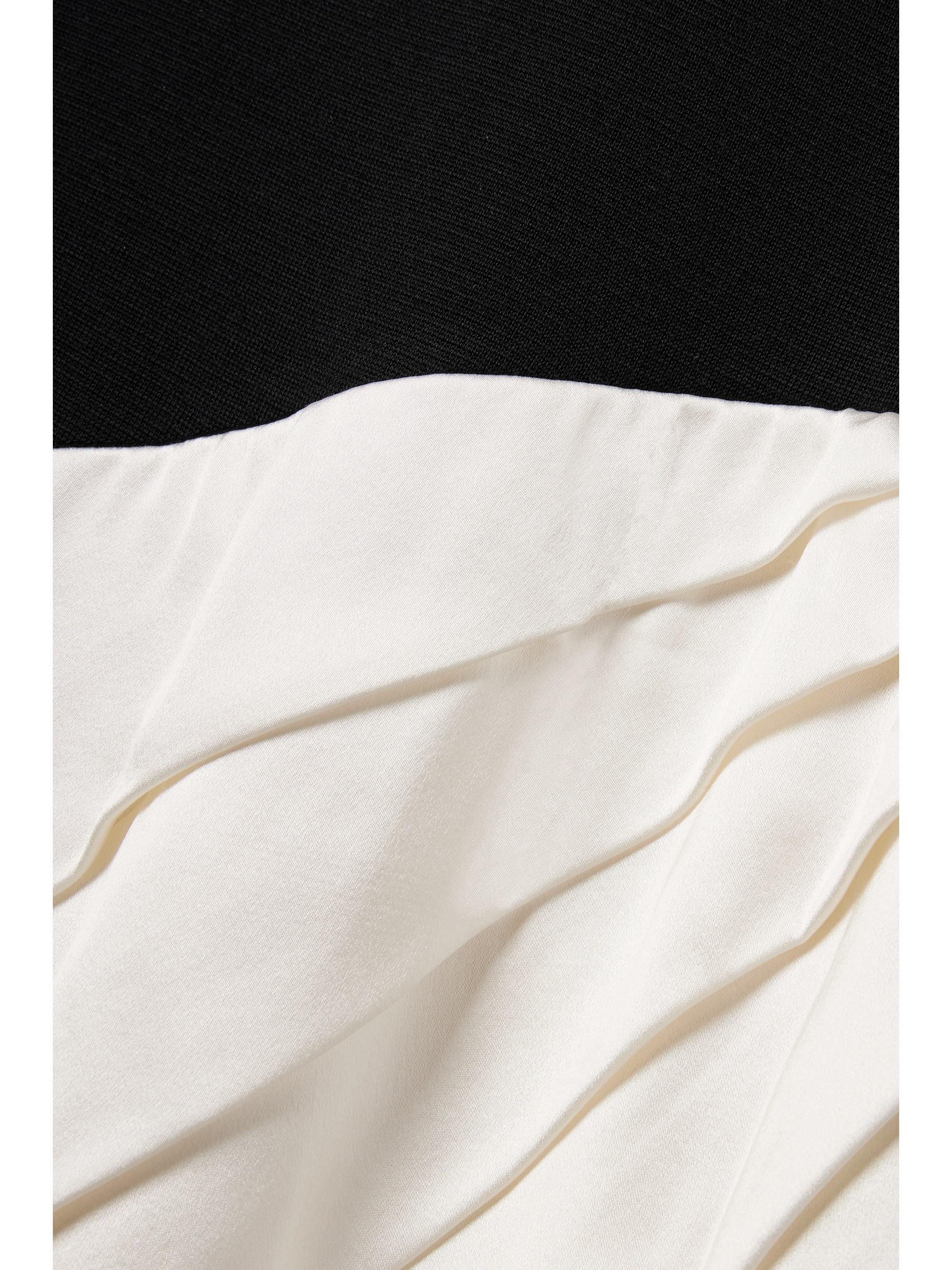 Gabriela Hearst Ismay paneled silk and pleated satin maxi dress thumbnail