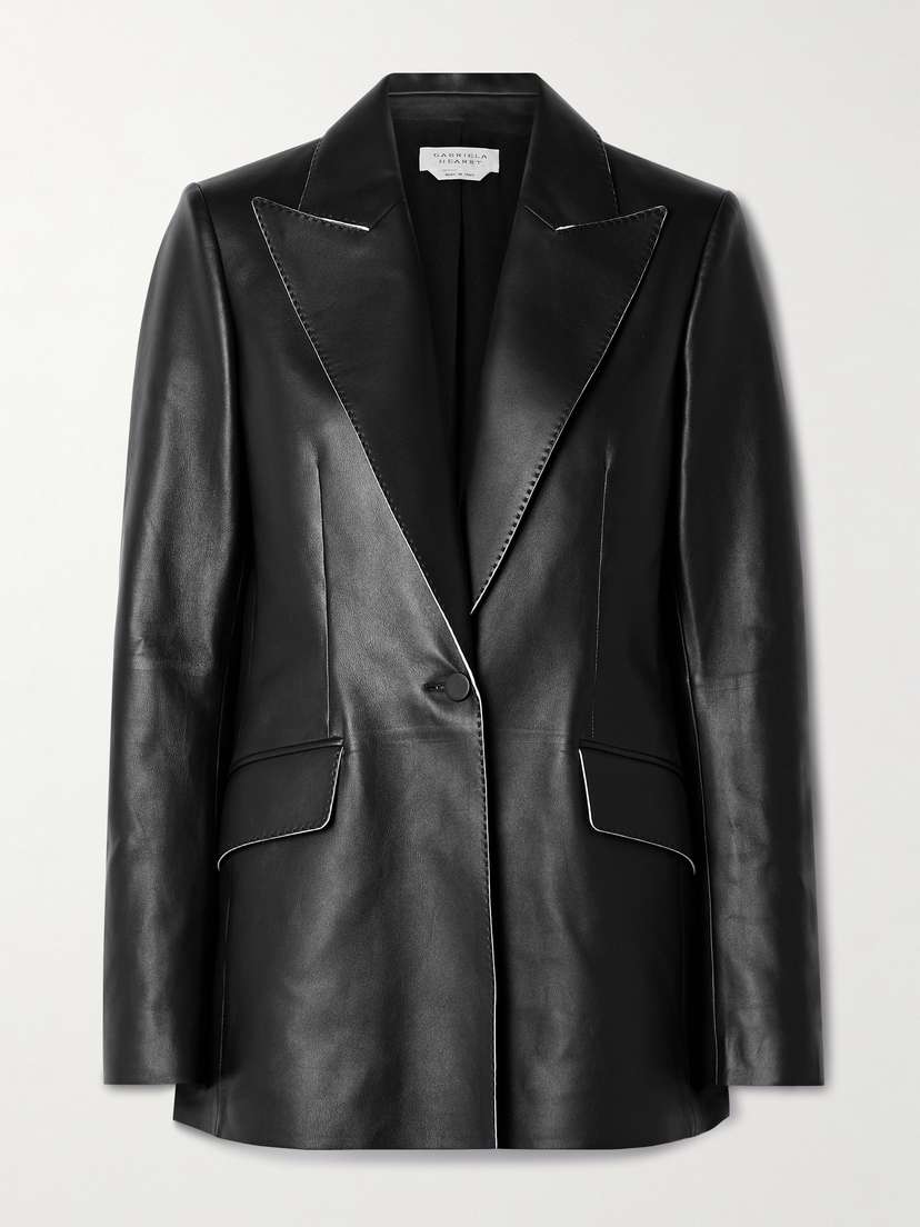 Gabriela Hearst Leiva Leather Blazer