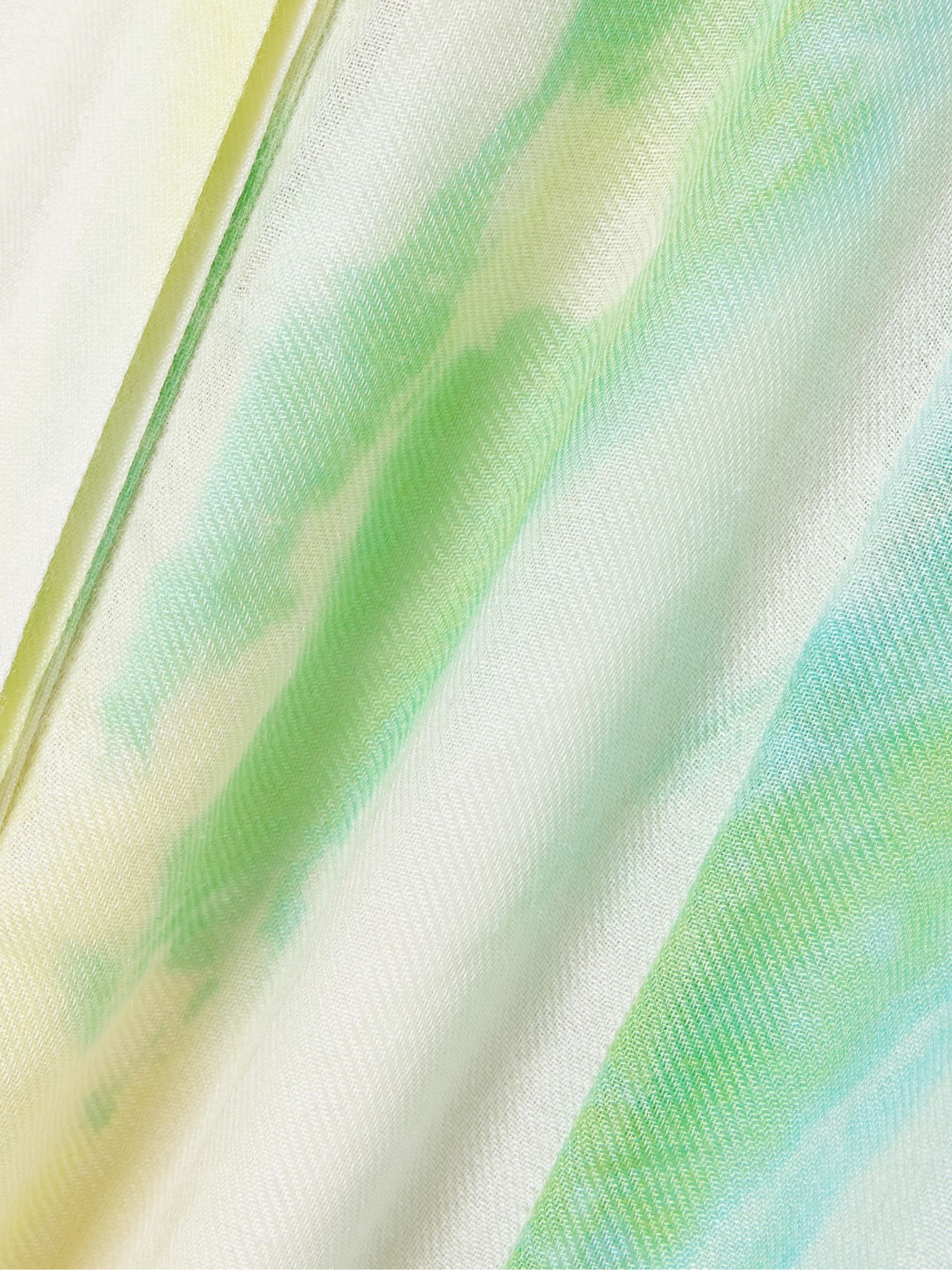 Gabriela Hearst Daisy belted tie-dyed cashmere, silk and wool-blend maxi dress