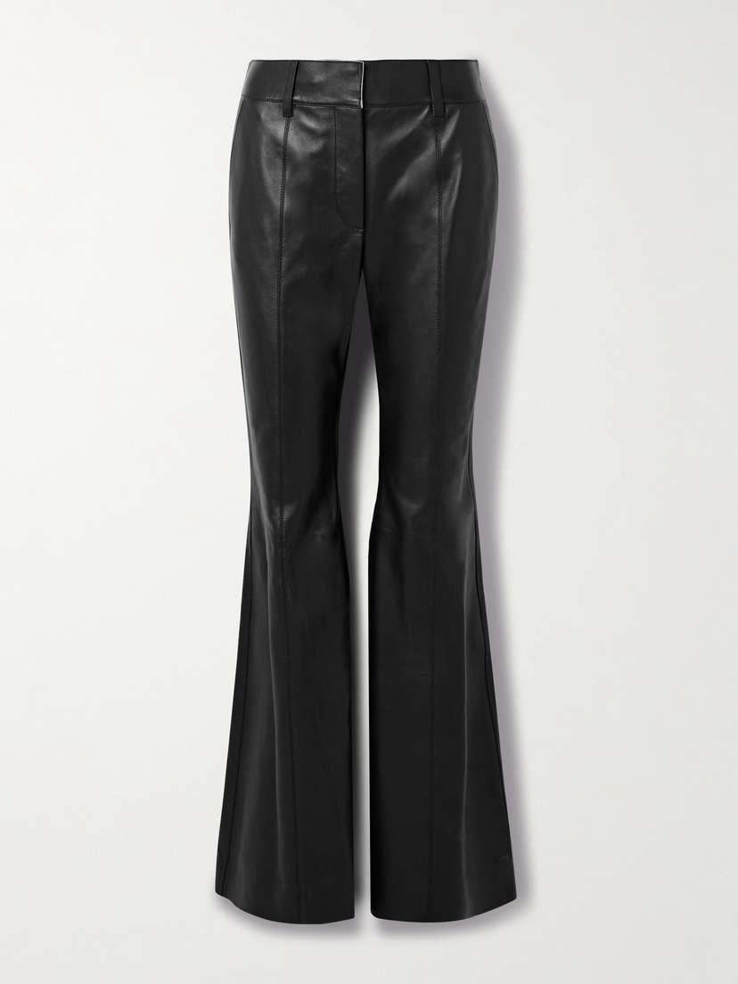Gabriela Hearst Rhein Leather Flared Pants
