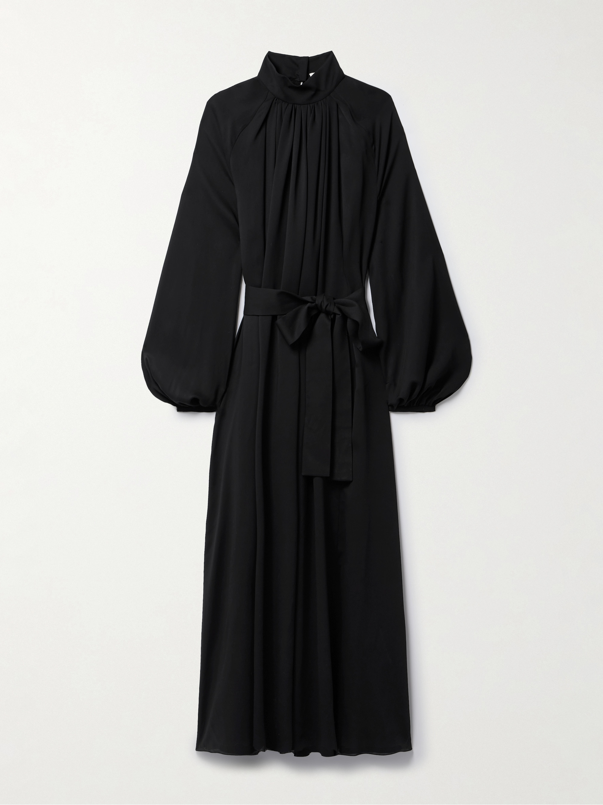 Gabriela Hearst Cedric belted gathered silk-georgette maxi dress thumbnail