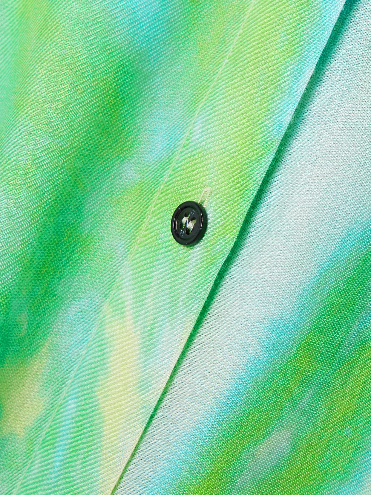 Ferrara Tie-Dyed Cashmere, Silk And Wool-Blend Twill Shirt