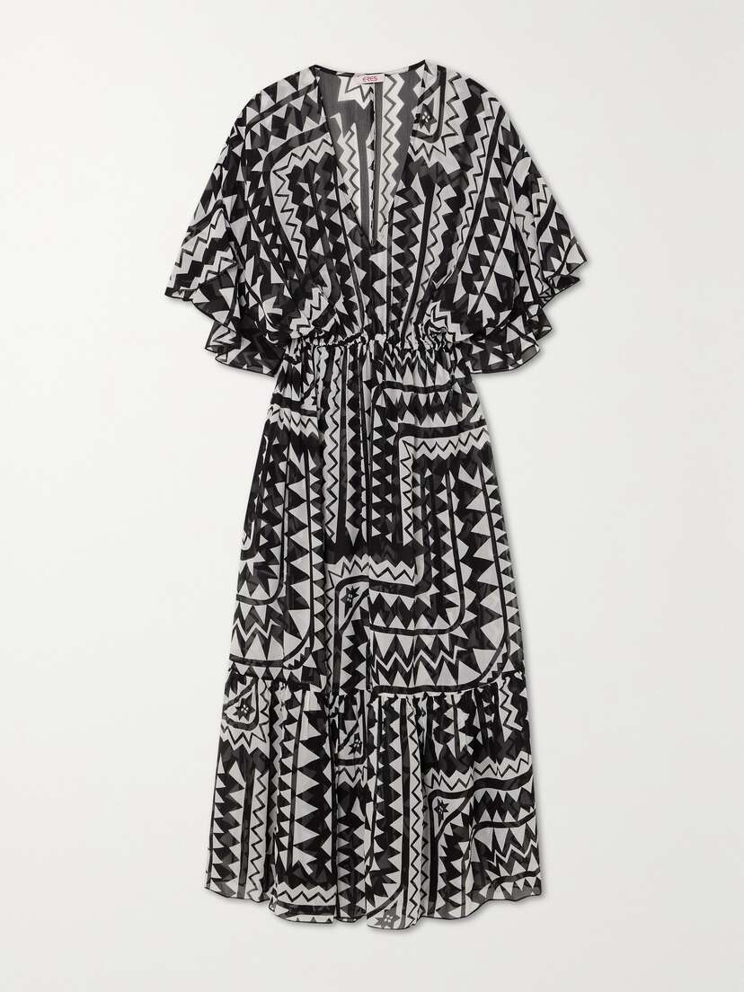 Eres Rivage Printed Silk-crepon Dress