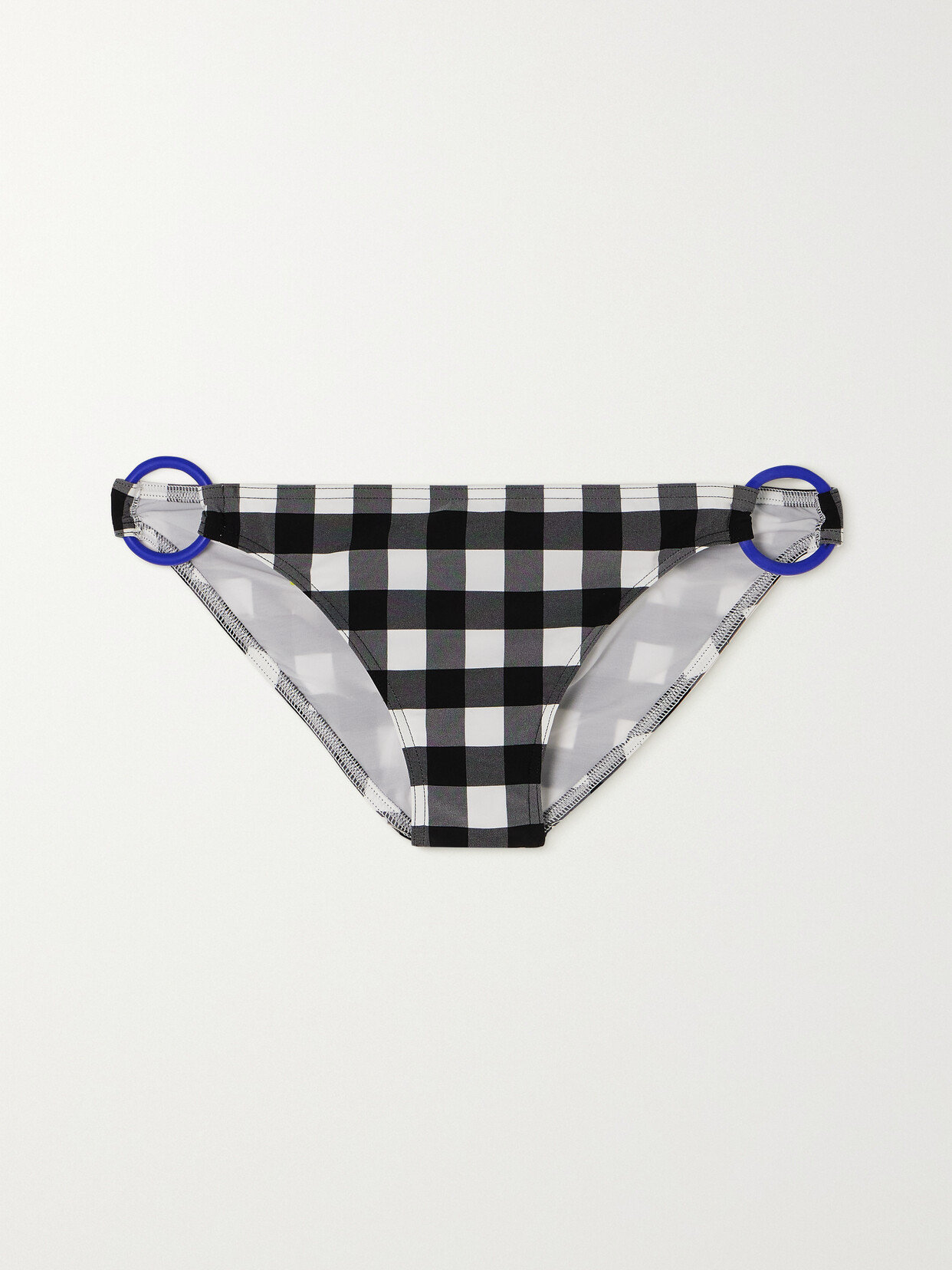 Eres - Memphis Folie Embellished Gingham Bikini Briefs - Black