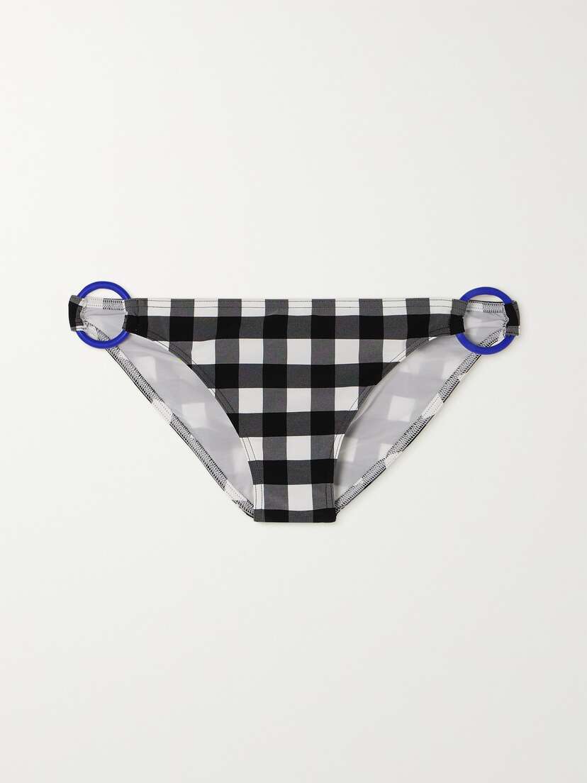 Eres Memphis Folie Embellished Gingham Bikini Briefs
