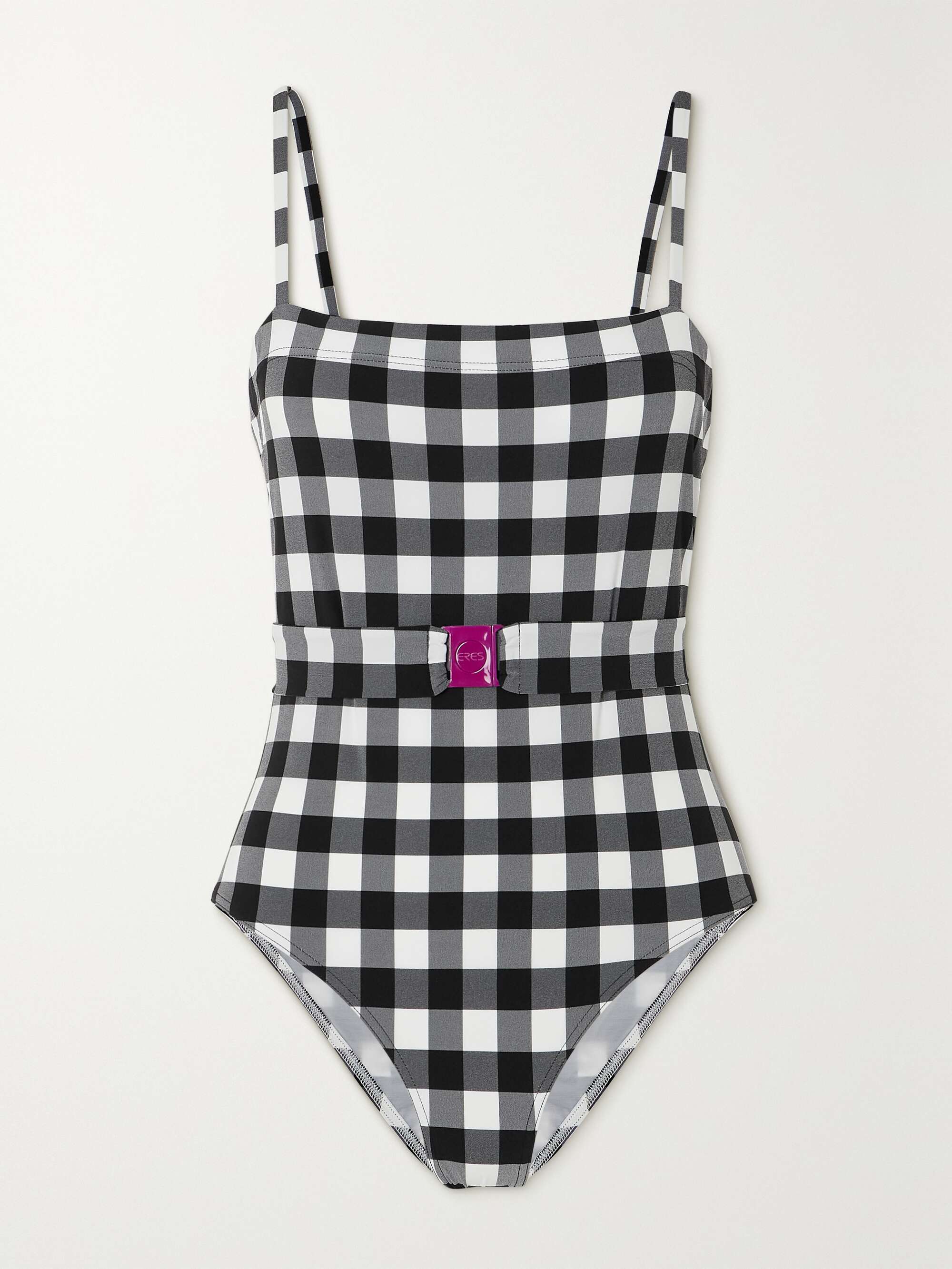 ERES | Prisme belted gingham swimsuit