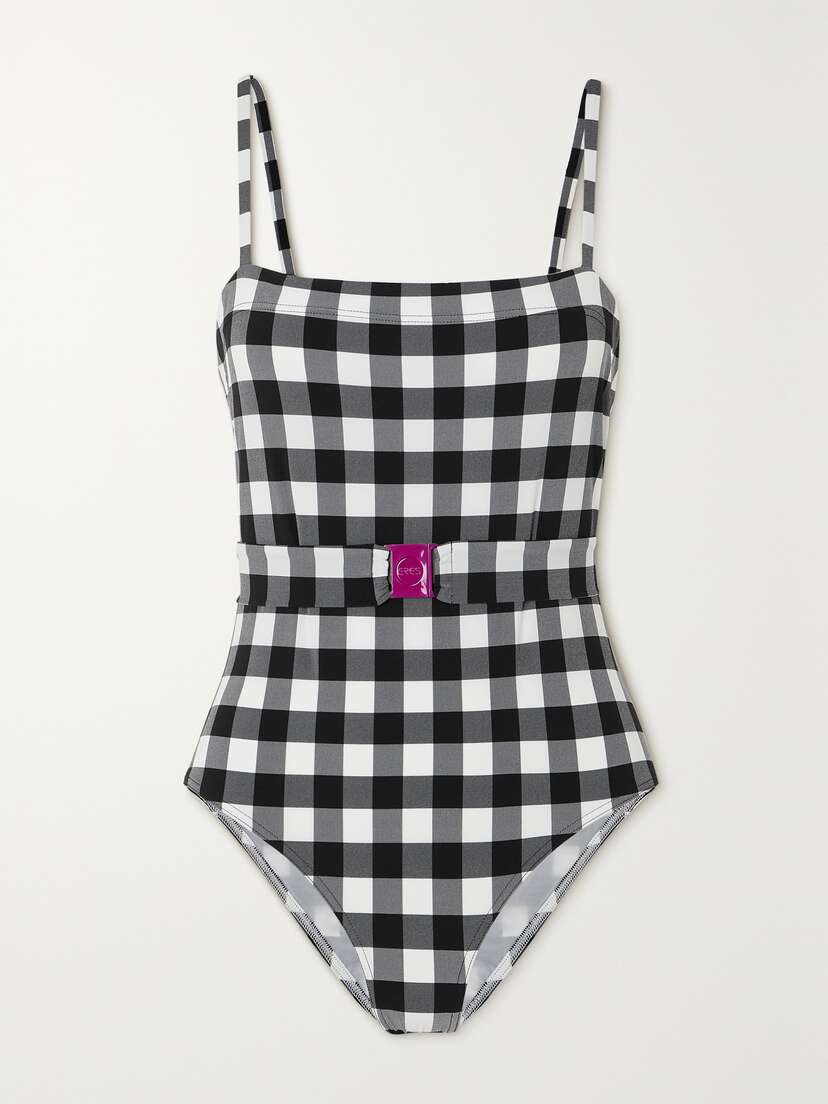 Eres Prisme Belted Gingham Swimsuit