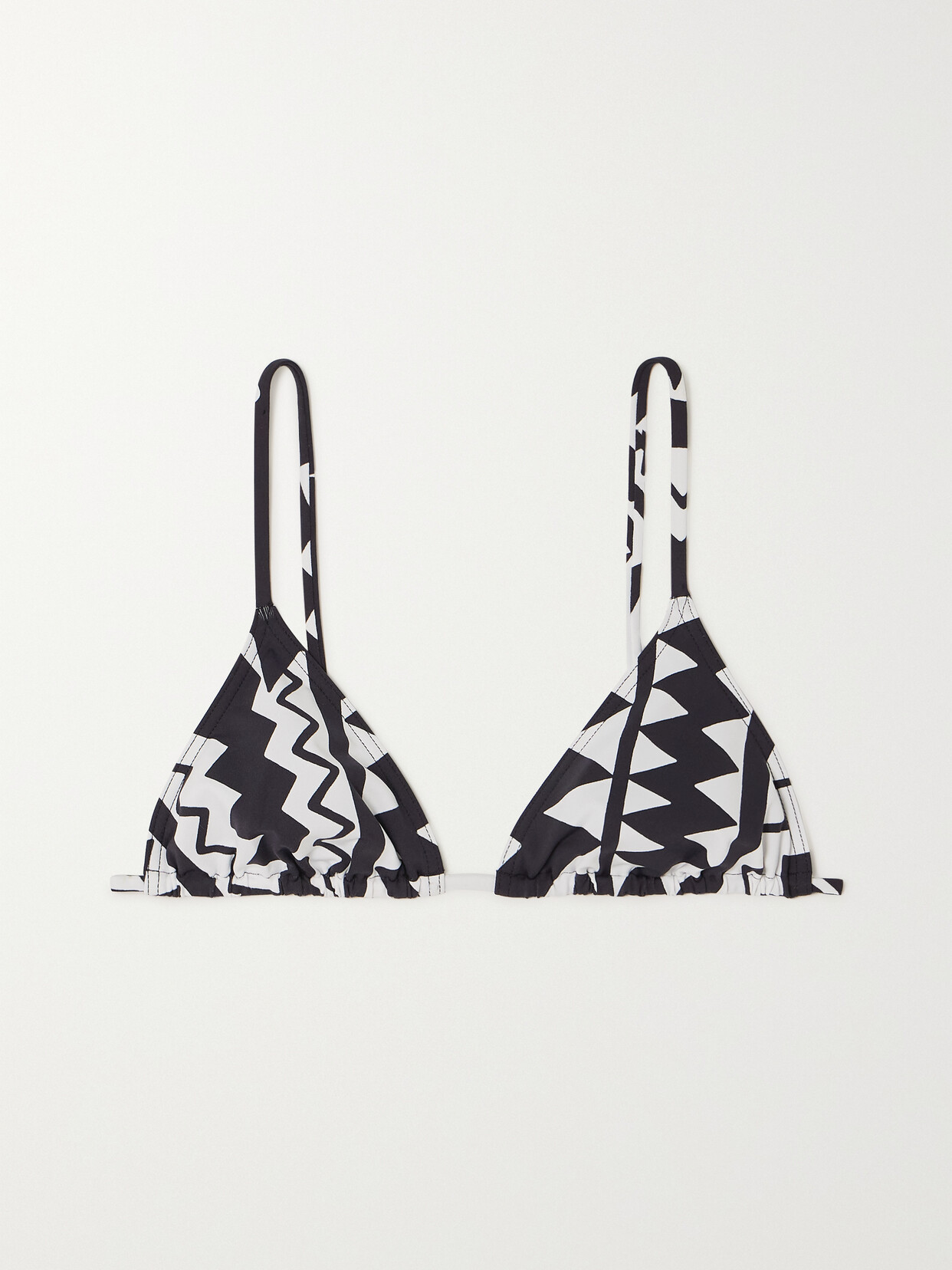 Eres Esprit Printed Triangle Bikini Top - Black