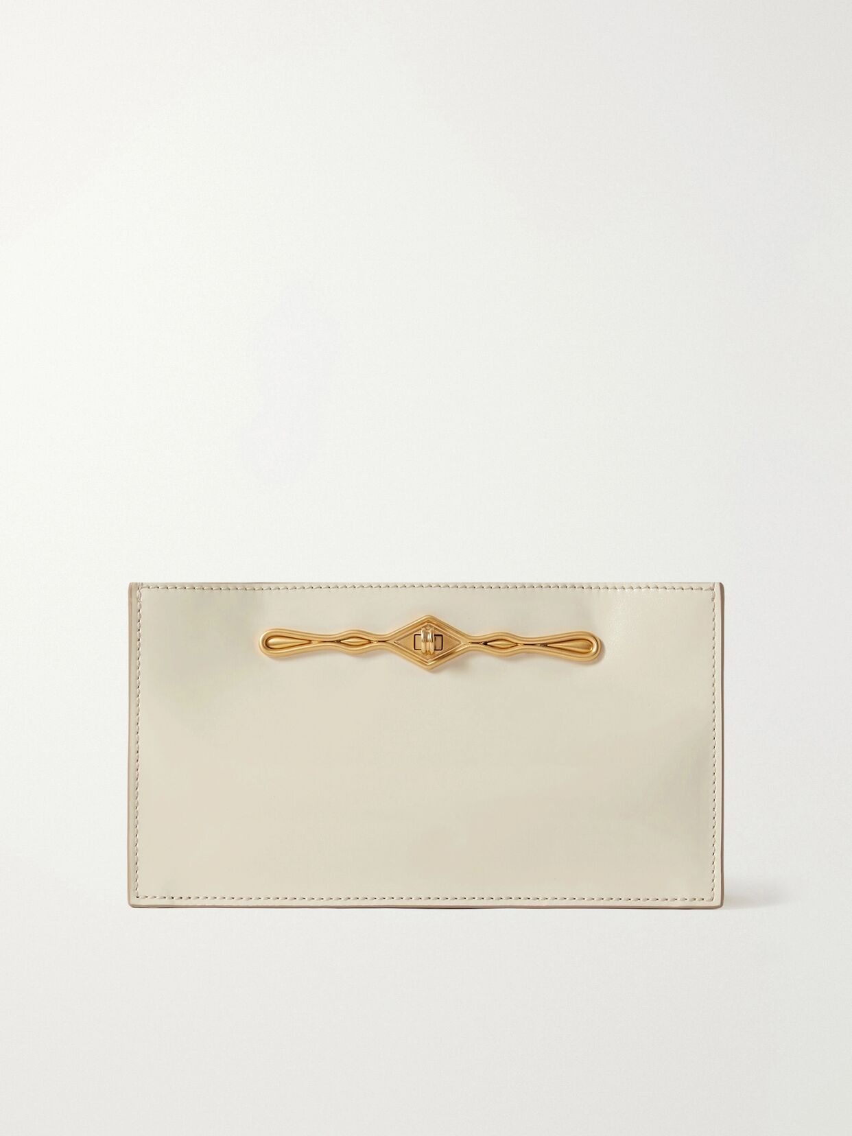 + Fernando Jorge Ease embellished glossed-leather clutch