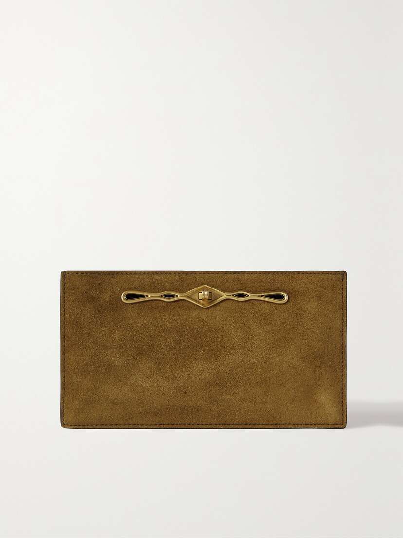Métier + Fernando Jorge Ease Embellished Suede Clutch