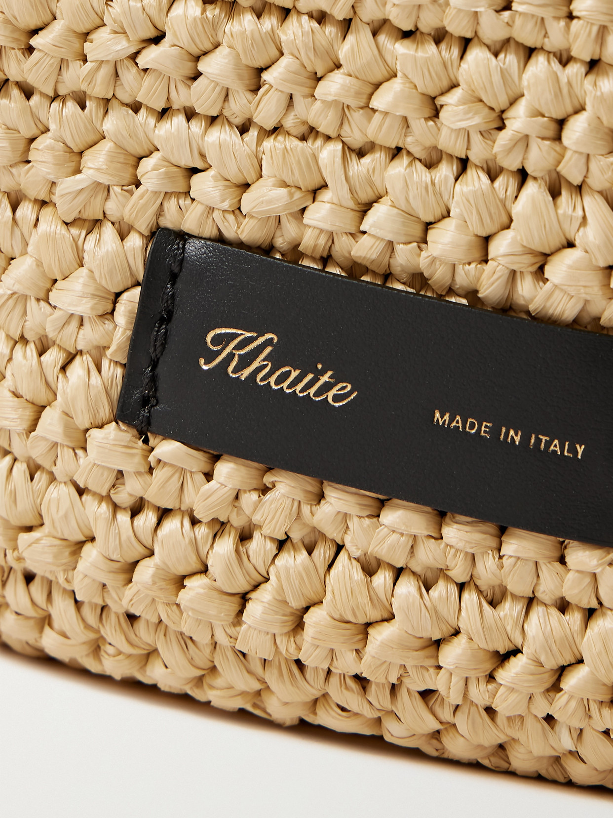 Khaite Olivia Medium Raffia Shoulder Bag In Neutrals