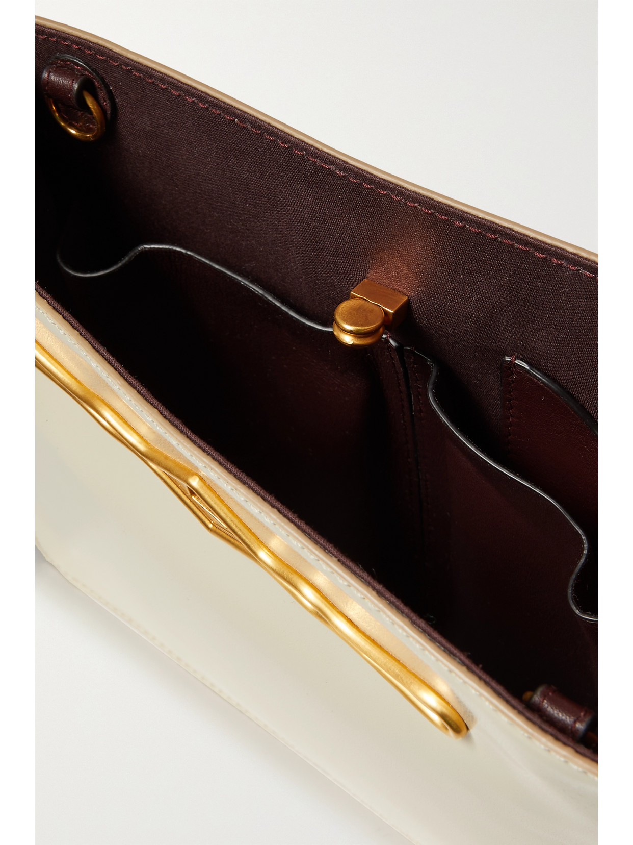 Métier - + Fernando Jorge Stowaway Embellished Glossed-Leather Shoulder Bag