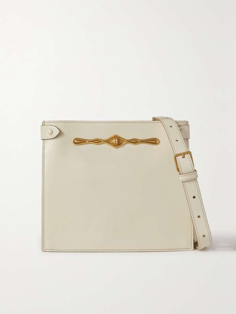Métier + Fernando Jorge Stowaway Embellished Glossed-leather Shoulder Bag