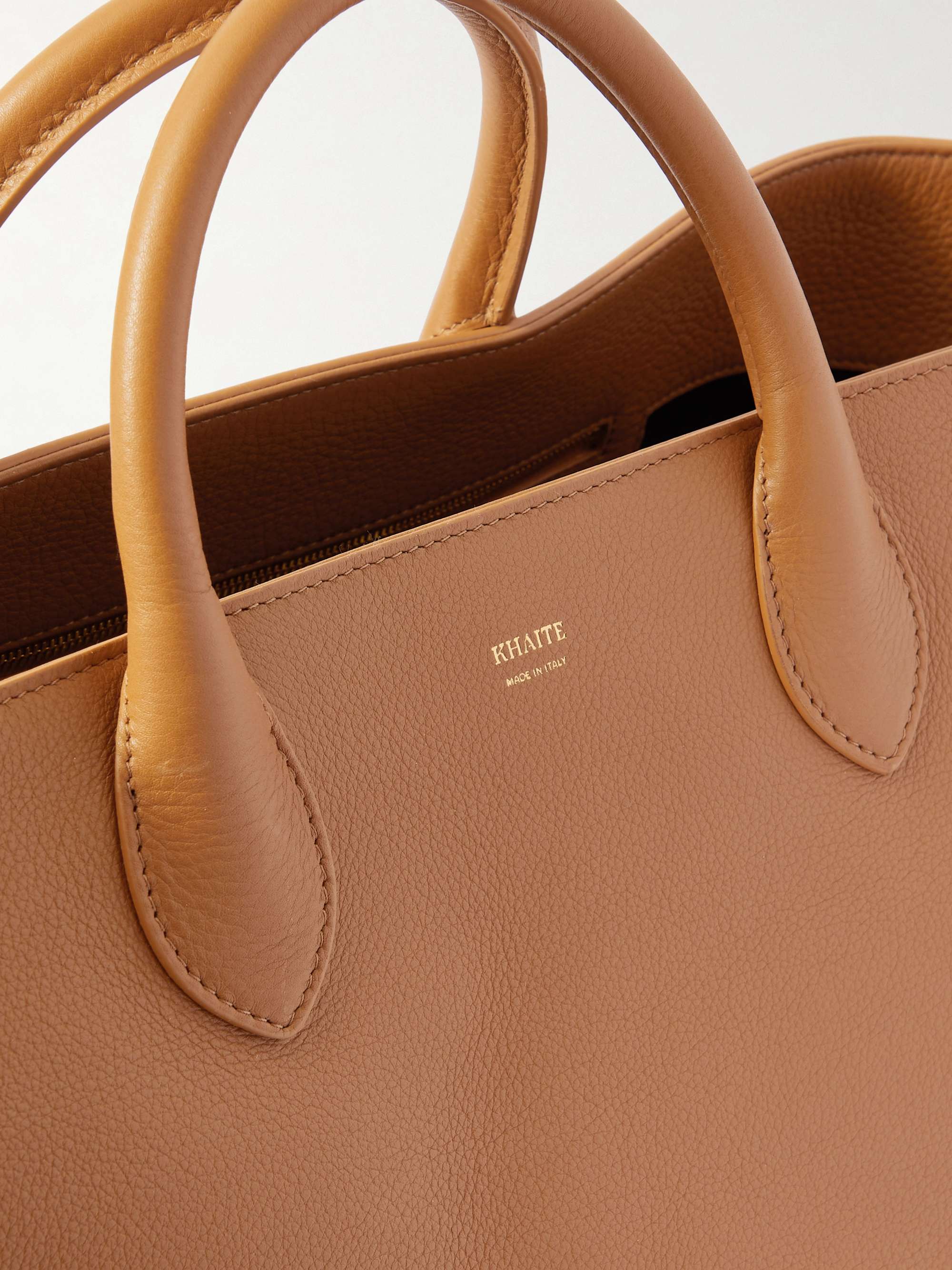 KHAITE Amelia medium textured-leather tote
