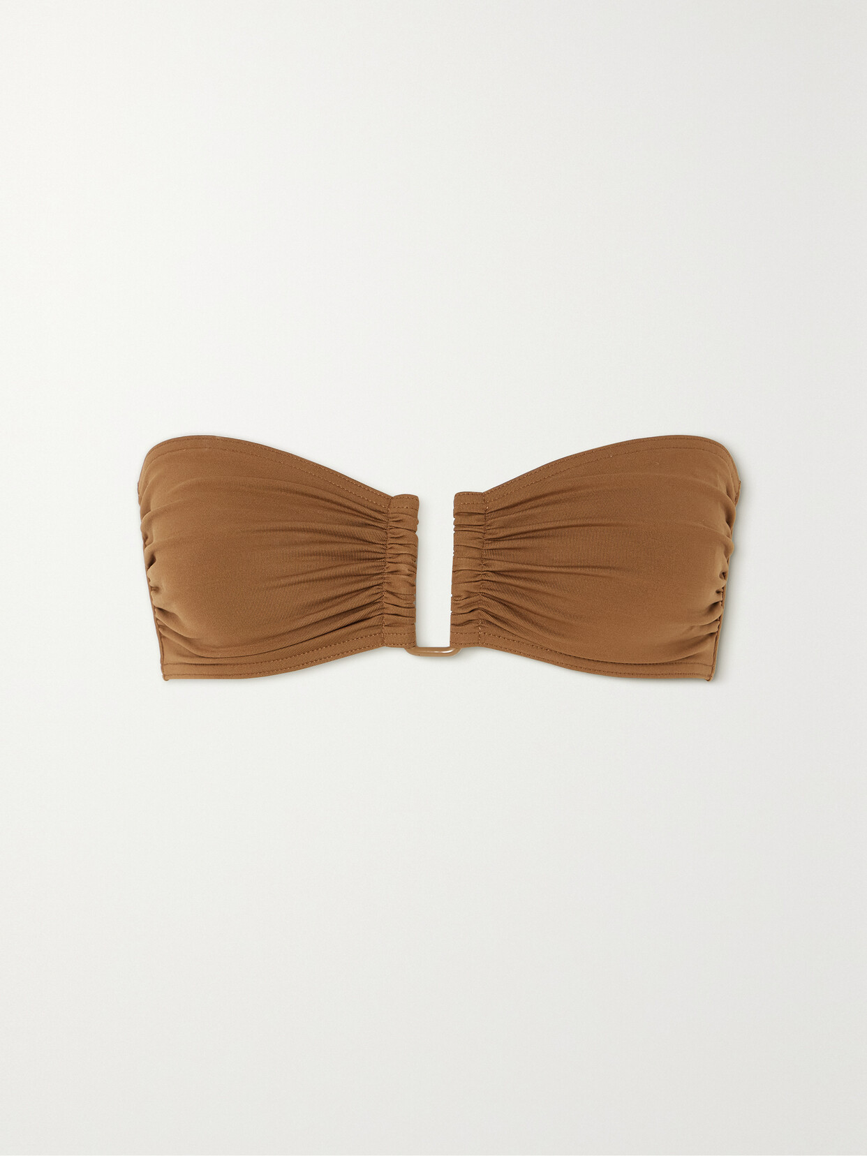 Shop Eres Les Essentiels Show Bandeau Bikini Top In Brown