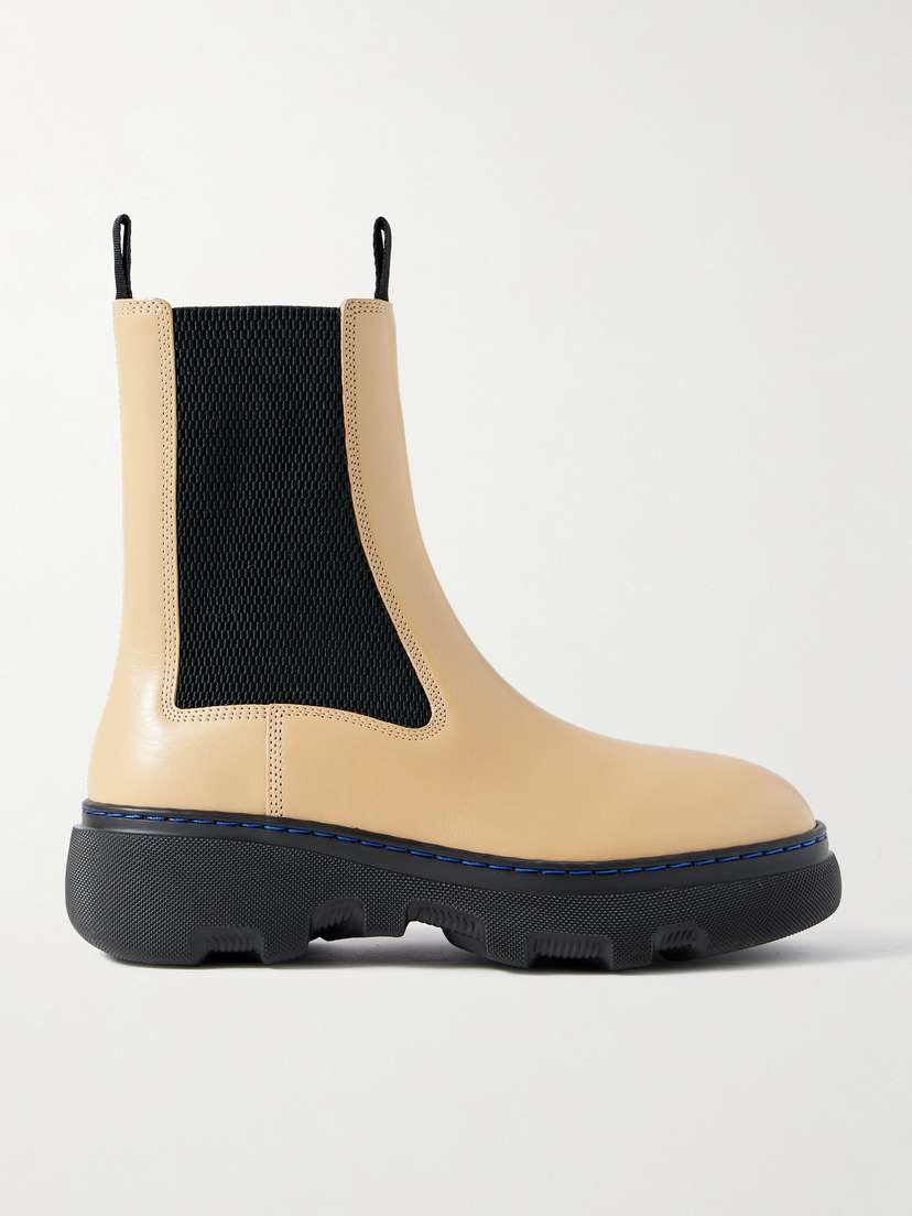Burberry Leather Chelsea Boots