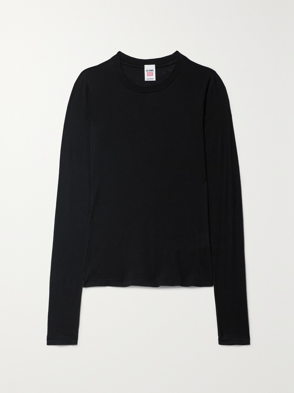 RE/DONE - + Hanes Cotton-jersey Top - Black