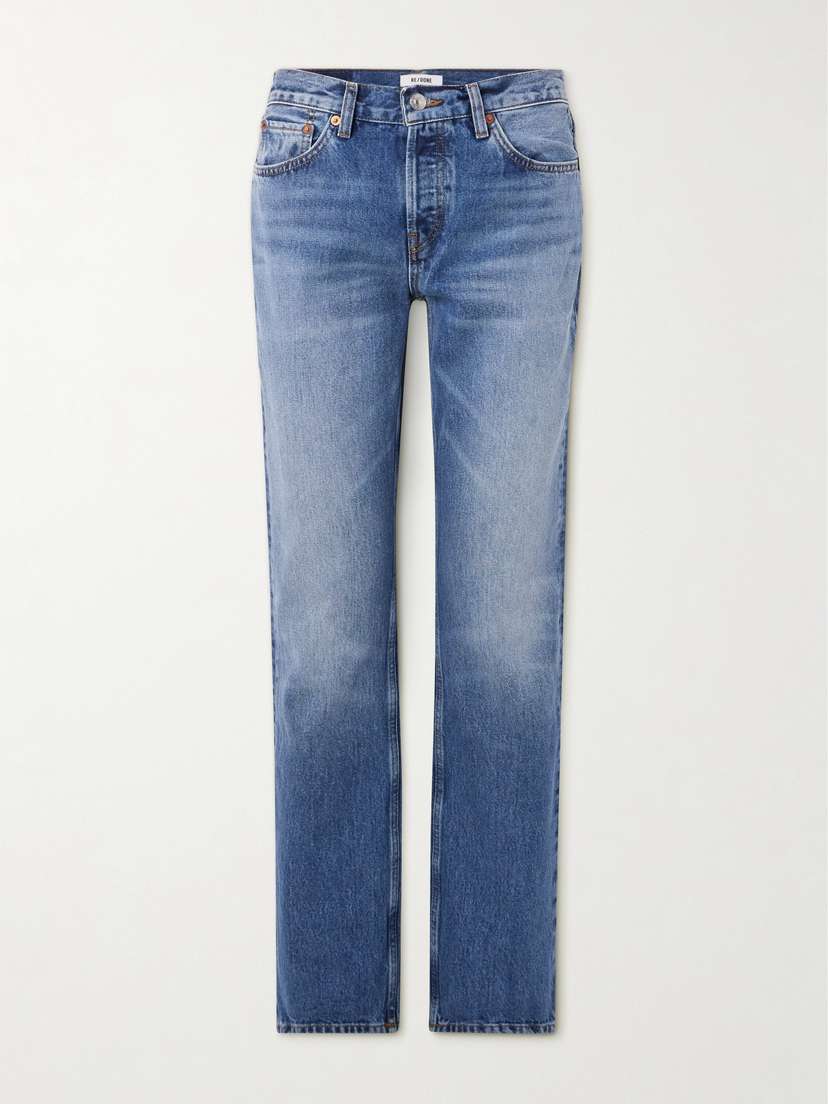 RE/DONE + Net Sustain Easy Mid-rise Straight-leg Organic Jeans