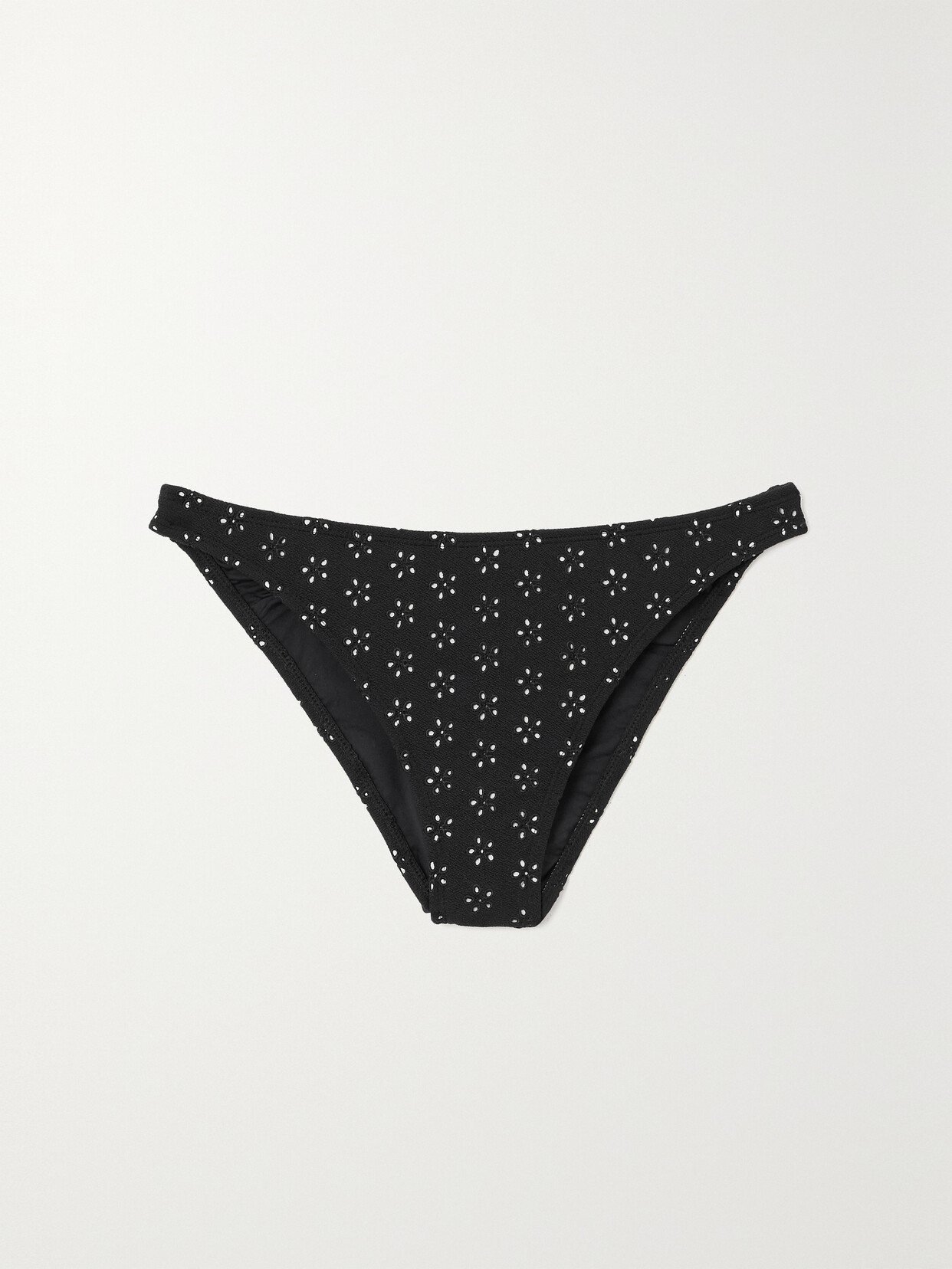 Peony - + Net Sustain Recycled-broderie Anglaise Bikini Briefs - Black