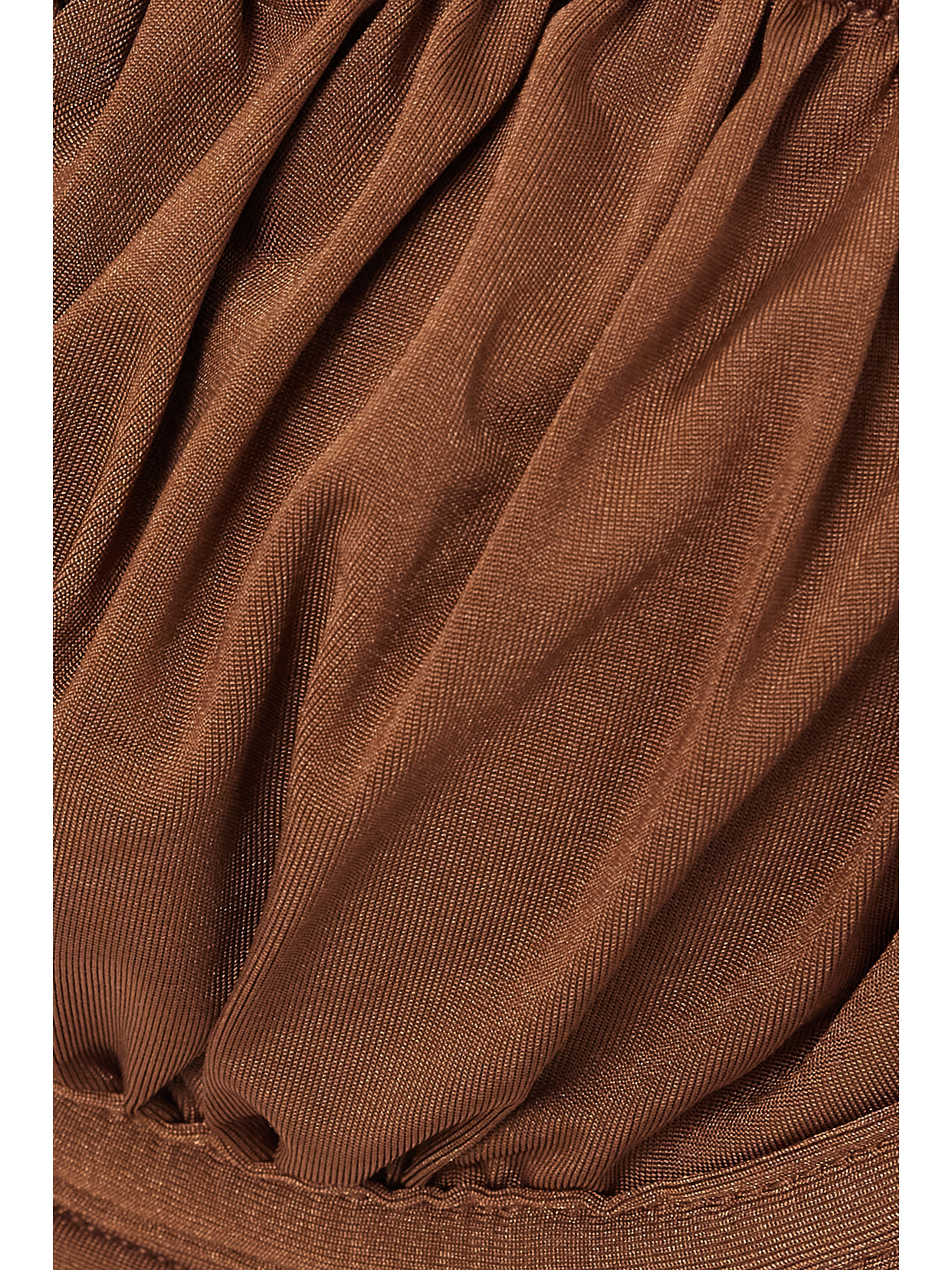 Peony + Net Sustain Ruched Stretch-econyl® Balconette Bikini Top In Brown