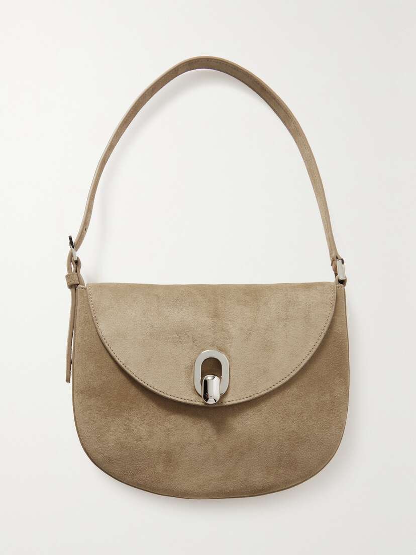 Savette Tondo Small Suede Shoulder Bag