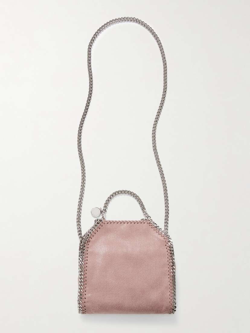 Stella McCartney + Net Sustain Falabella Tiny Vegetarian Brushed-leather Shoulder Bag