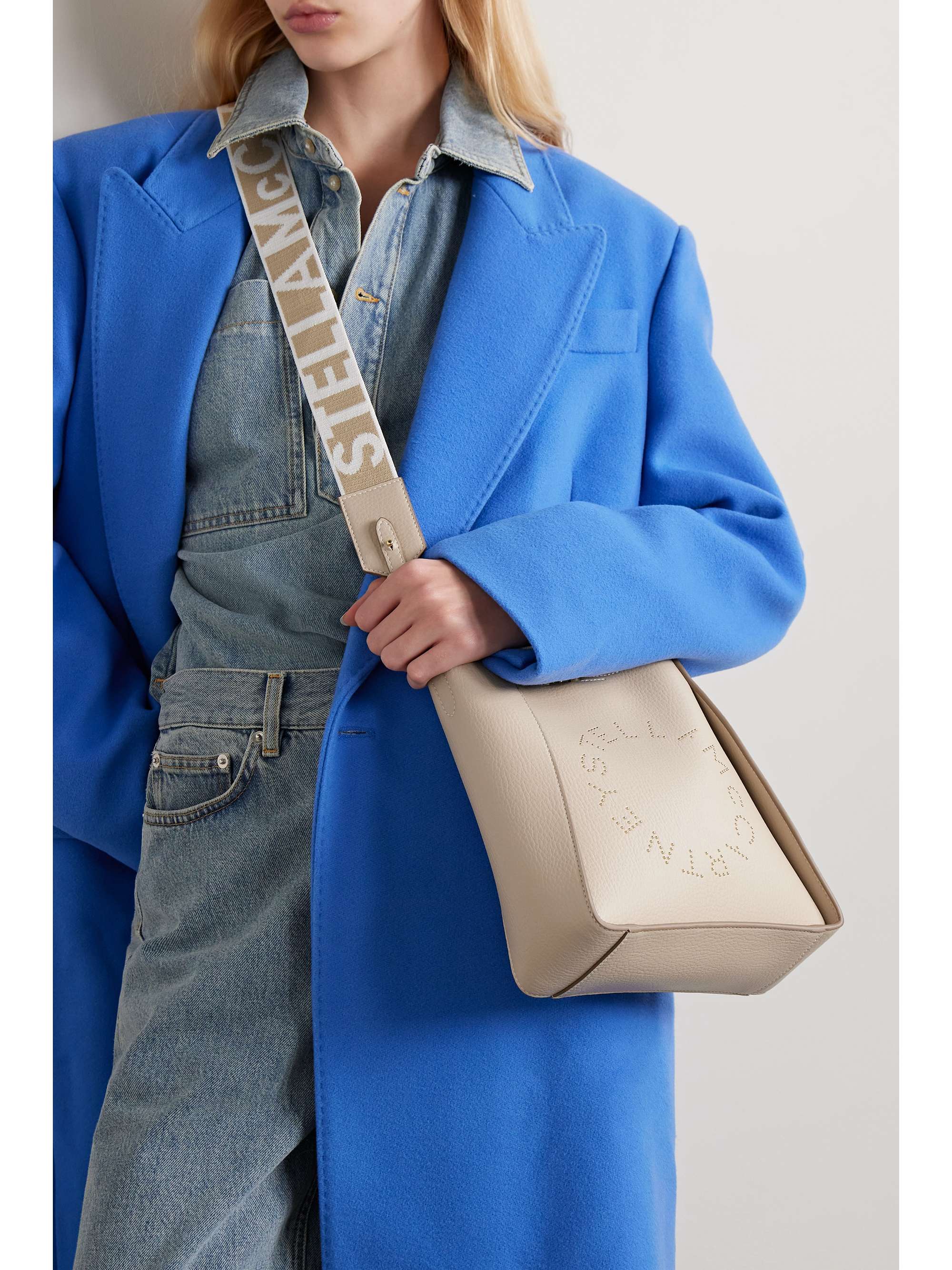 STELLA MCCARTNEY Perforated vegetarian leather shoulder bag