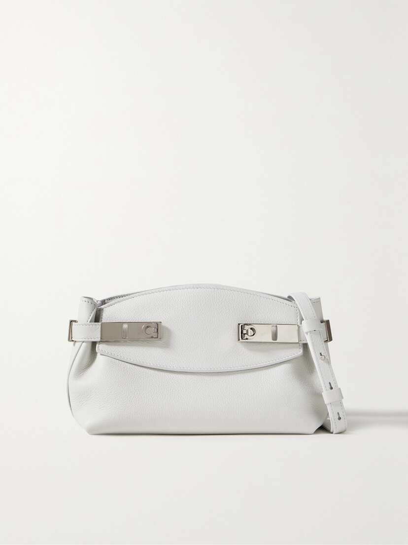 Ferragamo Hug Small Textured-leather Shoulder Bag