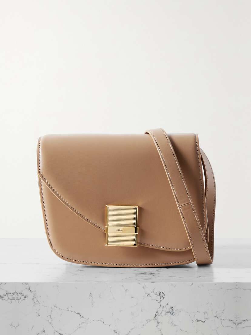 Ferragamo Fiamma Embellished Leather Shoulder Bag