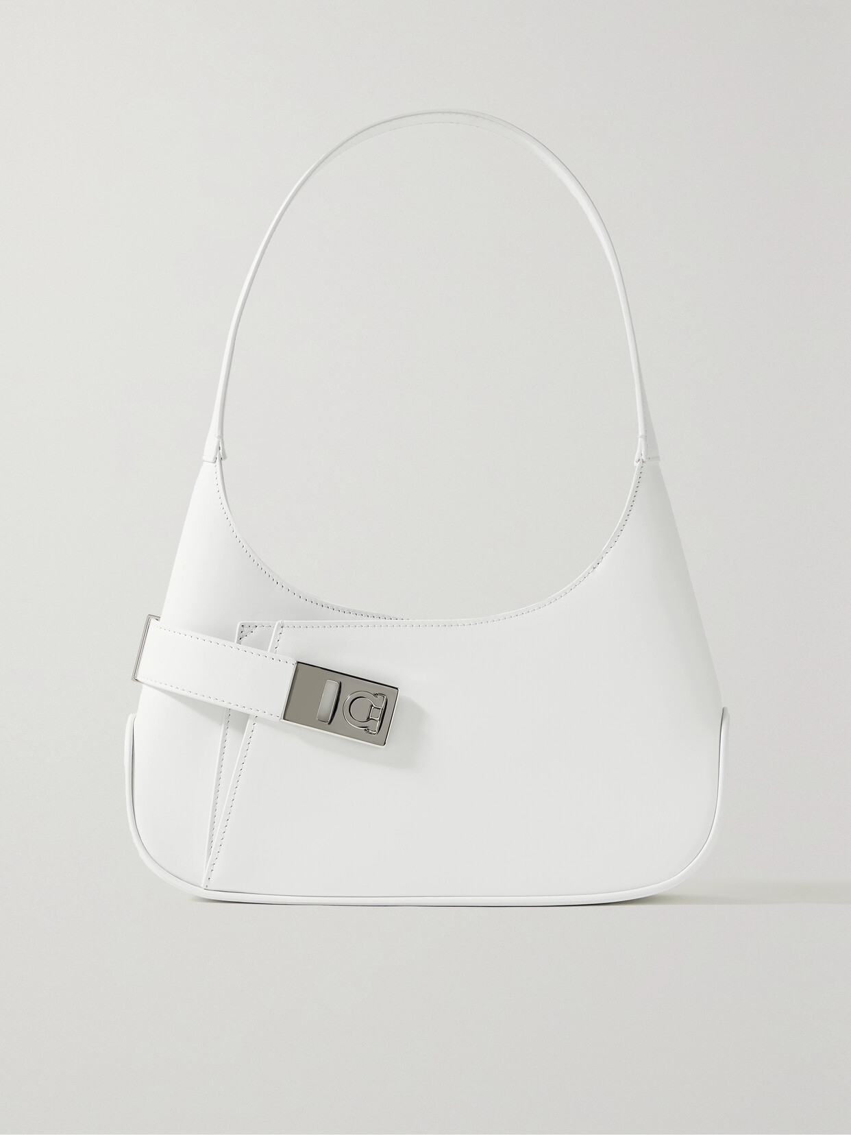 Ferragamo Embellished Leather Shoulder Bag