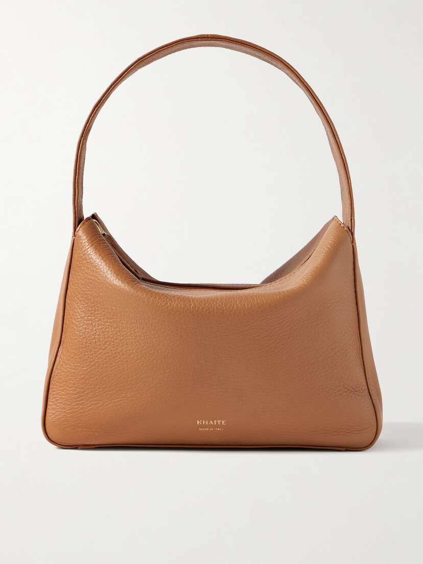 Khaite Elena Small Textured-leather Shoulder Bag
