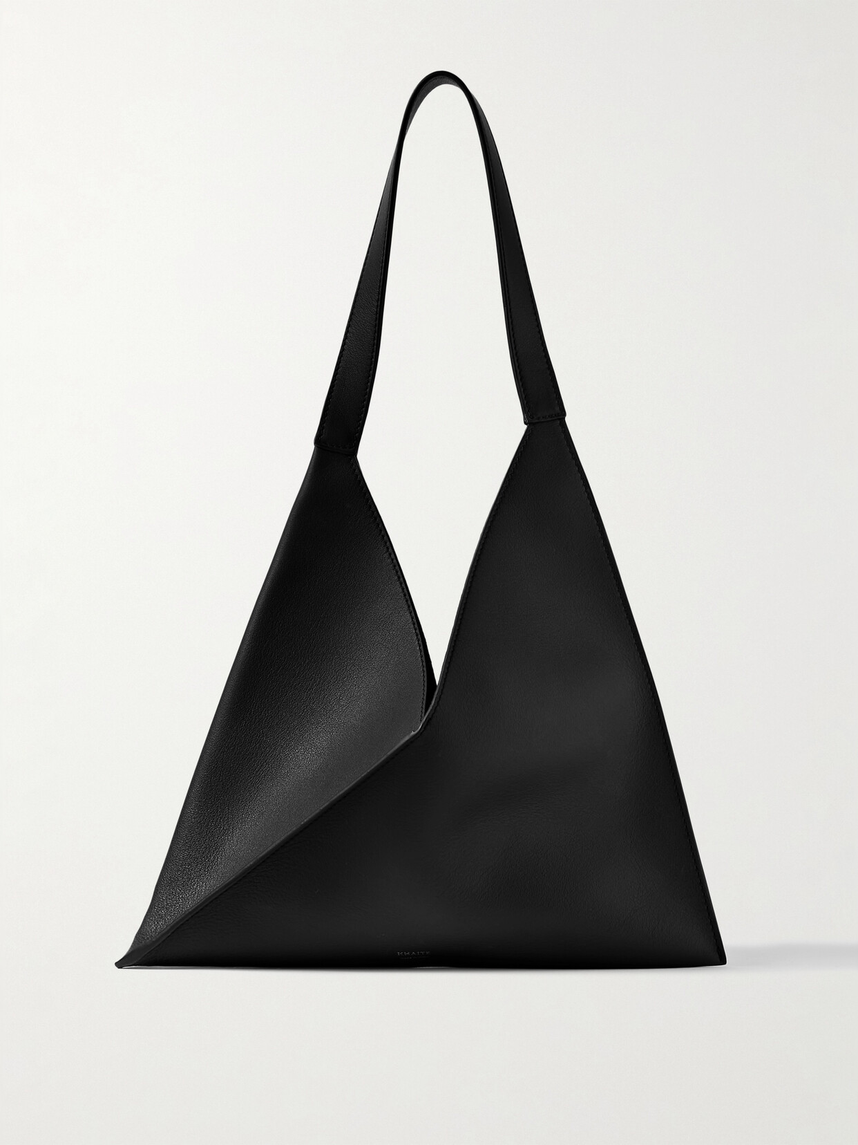 KHAITE - Sara Small Leather Tote - Black