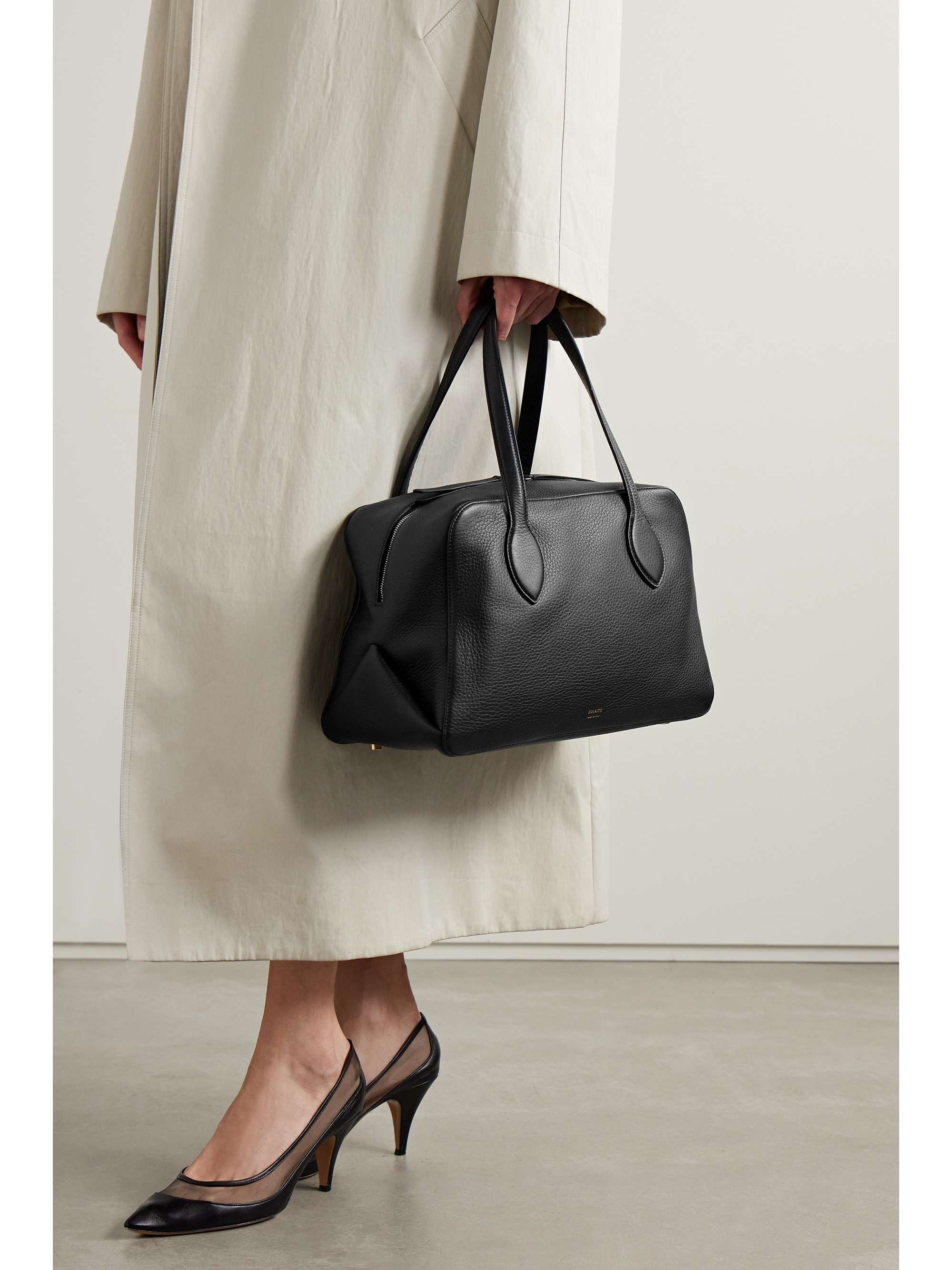 KHAITE Maeve medium textured-leather tote | NET-A-PORTER