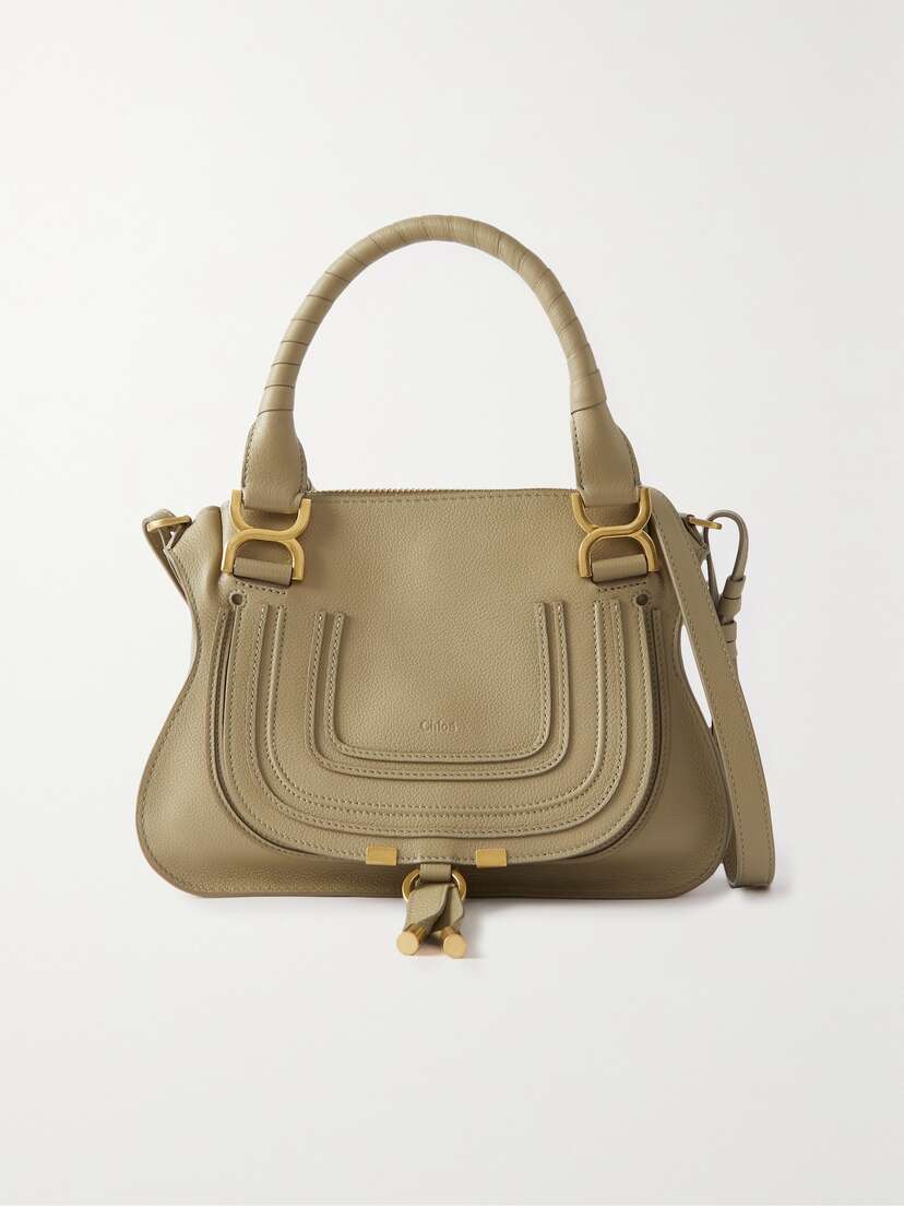 Chloé + Net Sustain Marcie Medium Textured-leather Tote