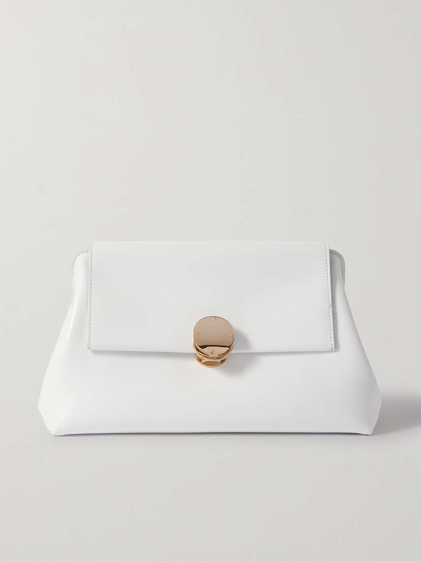 Chloé + Net Sustain Penelope Leather Clutch
