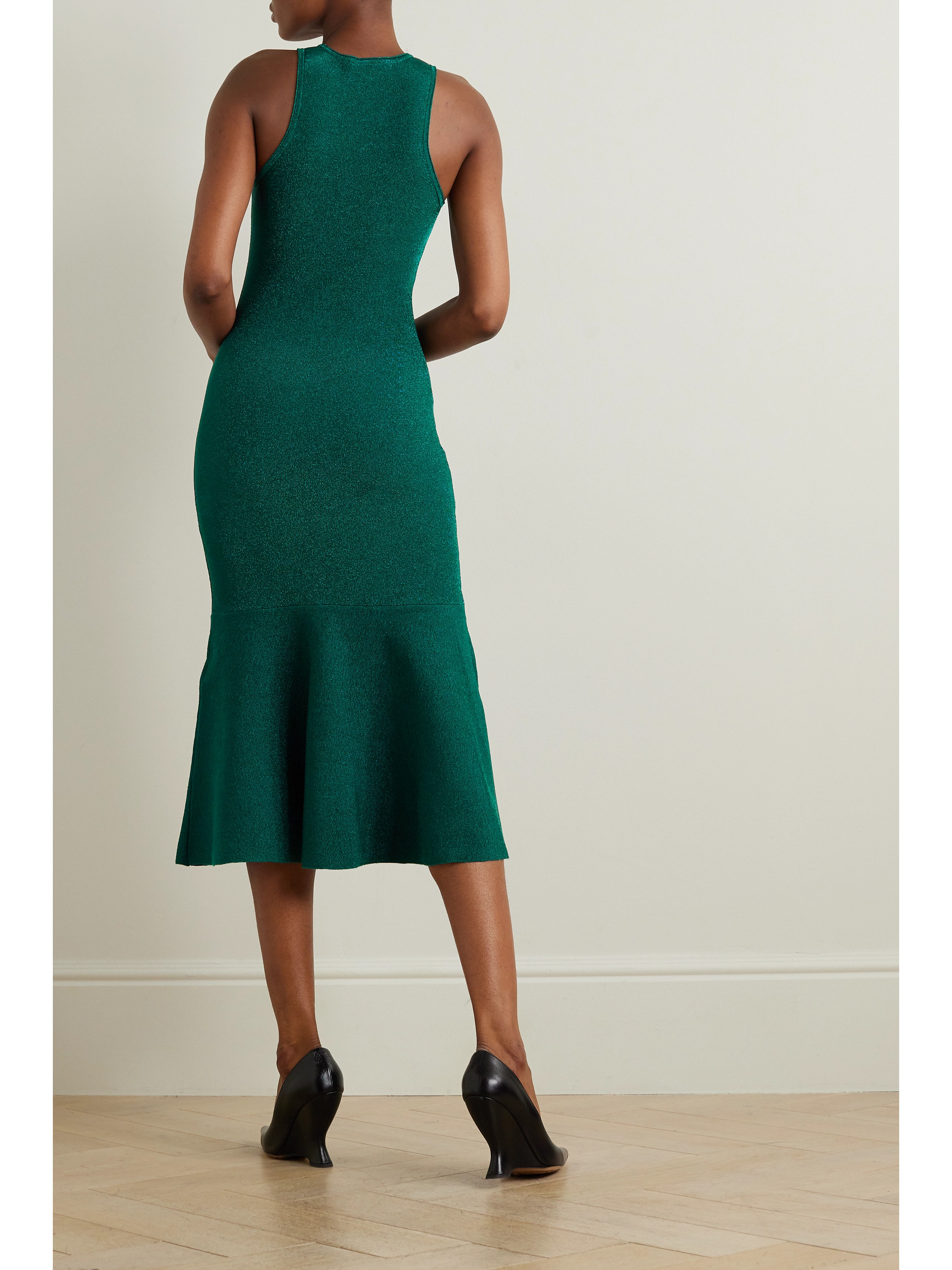 Victoria Beckham Lurex midi dress