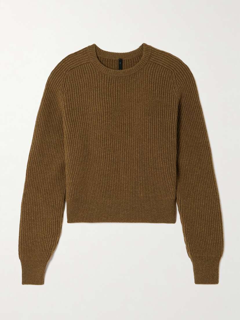 Petar Petrov Crossover Ribbed Wool And Cashmere-blend Sweater - x large