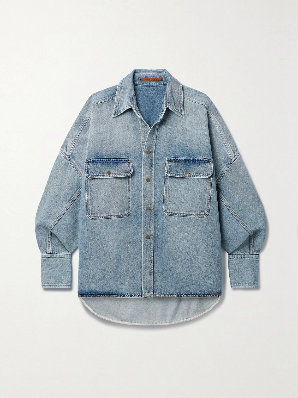 Petar Petrov Oversized Denim Jacket In Blue