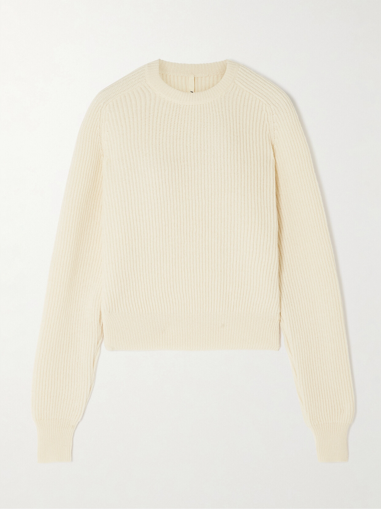 Petar Petrov - Crossover Cropped Ribbed Wool And Cashmere-blend Sweater - Cream