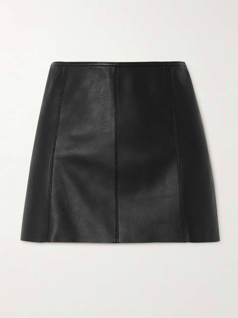 Petar Petrov Paneled Leather Mini Skirt