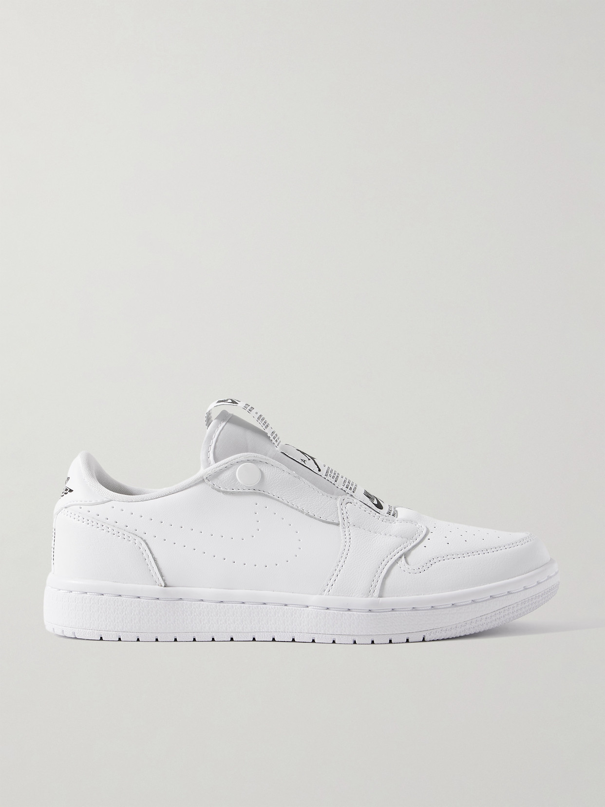 Nike Air Jordan 1 Retro Leather Slip-on Sneakers - White