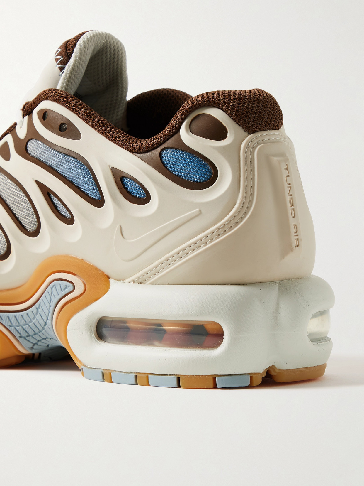 Nike Air Max Plus Drift Rubber-trimmed Mesh Sneakers In White