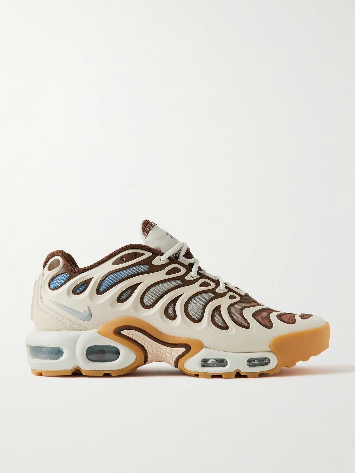 Shop Nike Air Max Plus Drift Rubber-trimmed Mesh Sneakers In White