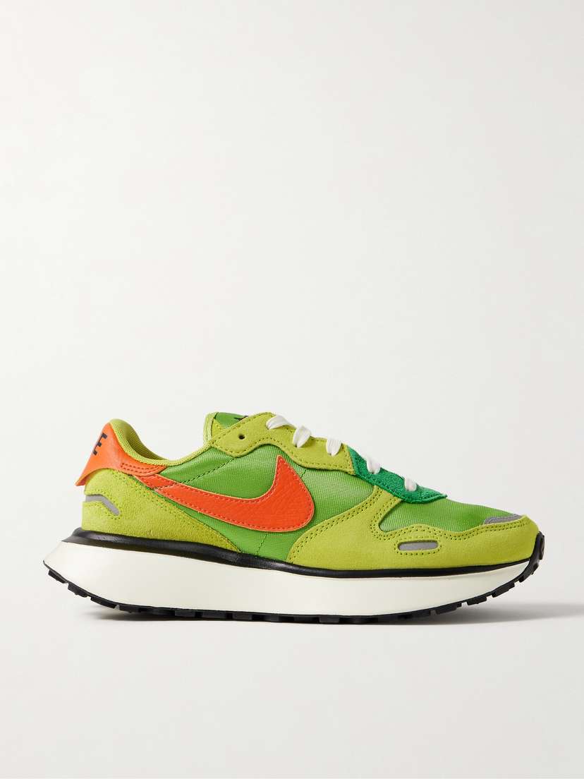 Nike Phoenix Waffle Suede And Leather-trimmed Canvas Sneakers