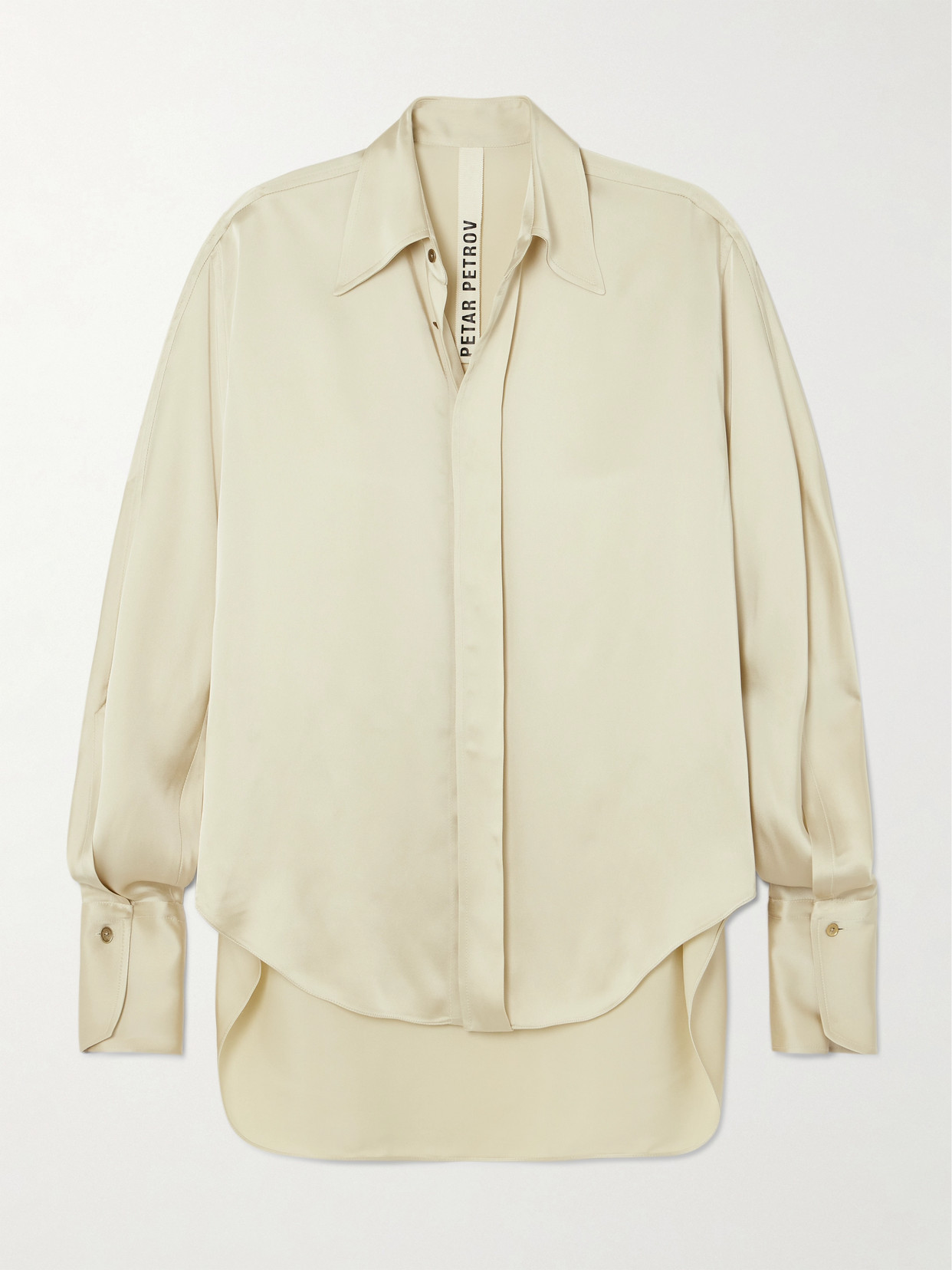 Petar Petrov - Aquarius Satin Shirt - Ivory