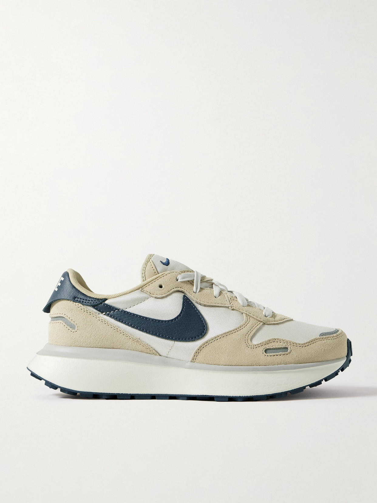 Nike - Phoenix Waffle Suede And Leather-trimmed Canvas Sneakers - Neutrals