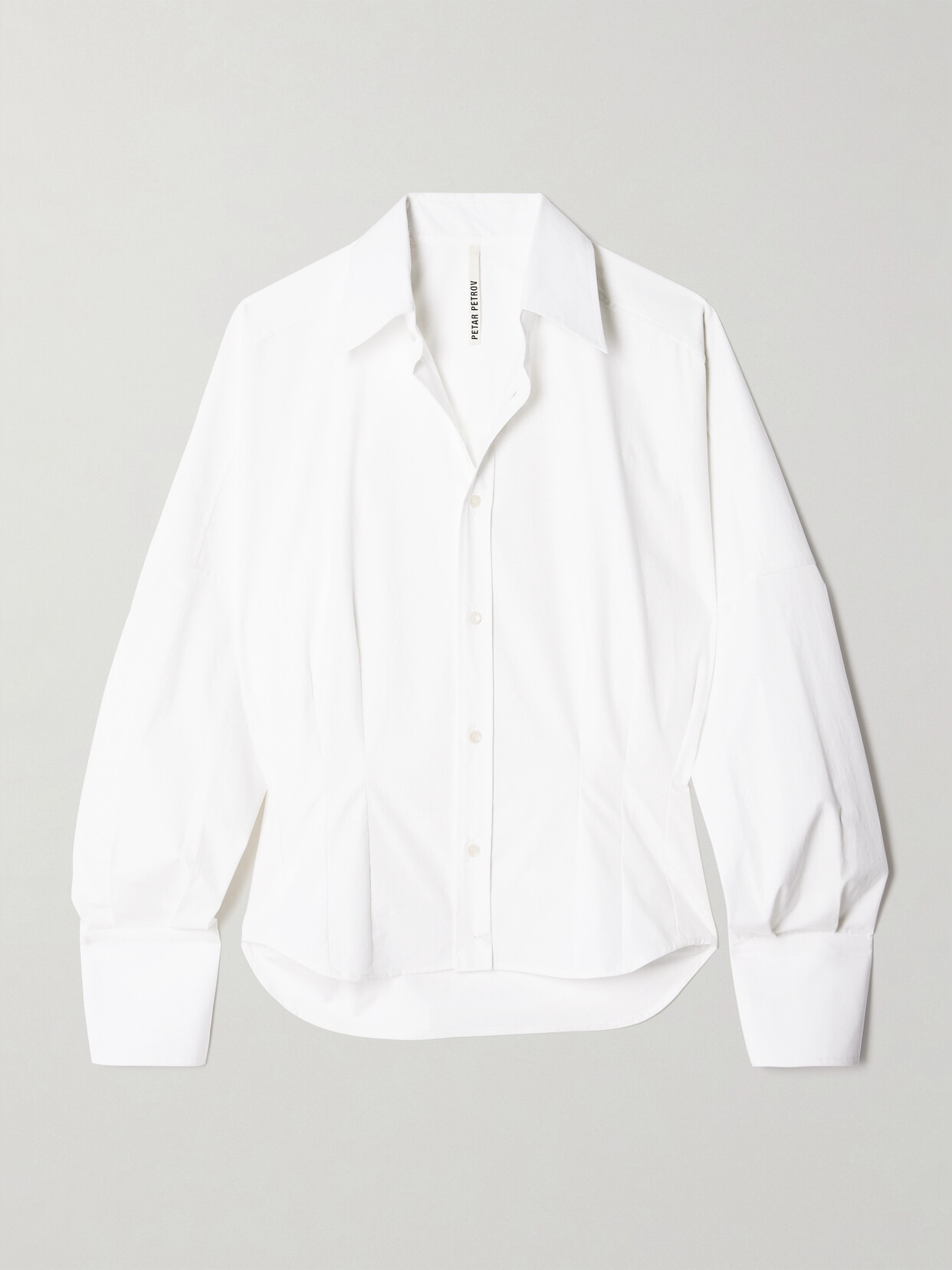 Petar Petrov All Day Cotton-poplin Shirt In White