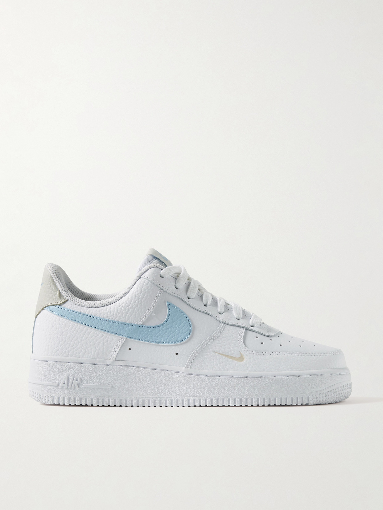 Nike - Air Force 1 '07 Textured-leather Sneakers - White