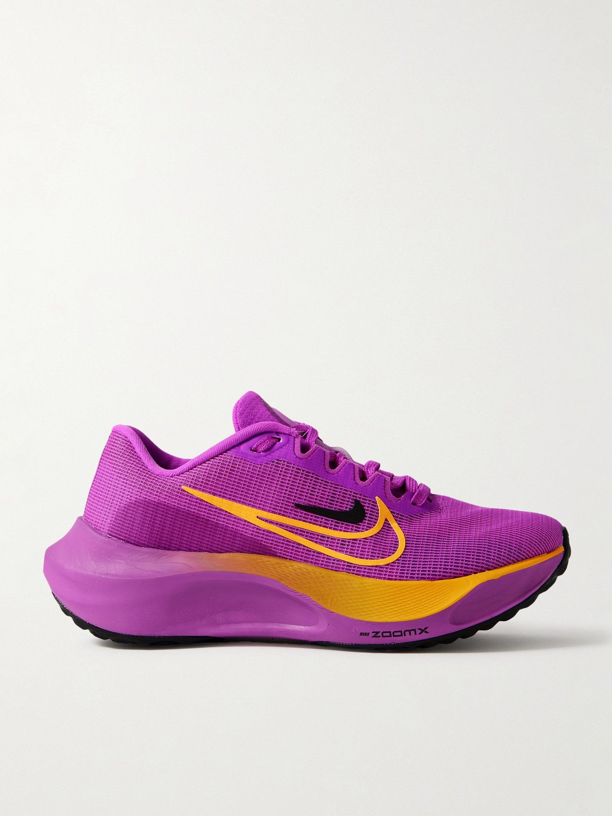 Nike Zoom Fly 5 Rubber-trimmed Mesh Sneakers In Purple