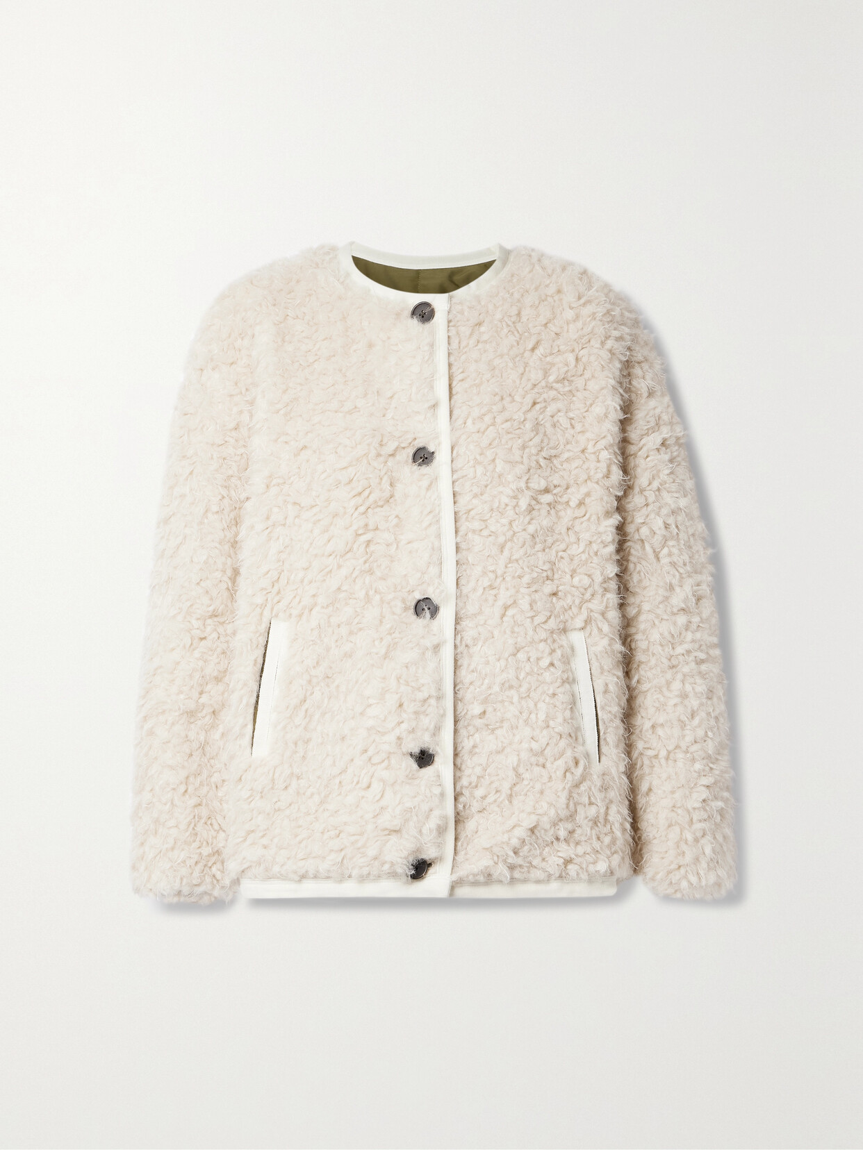 Alex Mill - Reversible Faux Shearling And Quilted Shell Jacket - Neutrals